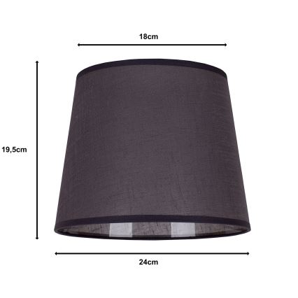 Duolla - Pantalla para lámpara de mesa CLASSIC M E27 diá. 24 cm antracita