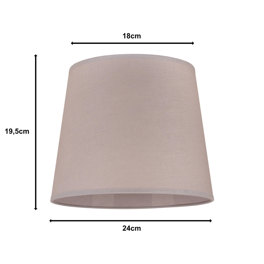 Duolla - Pantalla para lámpara de mesa CLASSIC M E27 diá. 24 cm beige