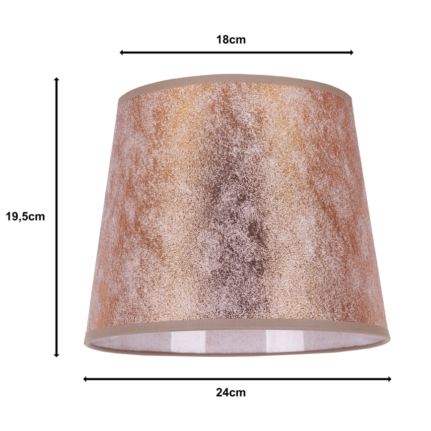 Duolla - Pantalla para lámpara de mesa CLASSIC M E27 diá. 24 cm cobre
