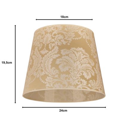 Duolla - Pantalla para lámpara de mesa CLASSIC M E27 diá. 24 cm dorado