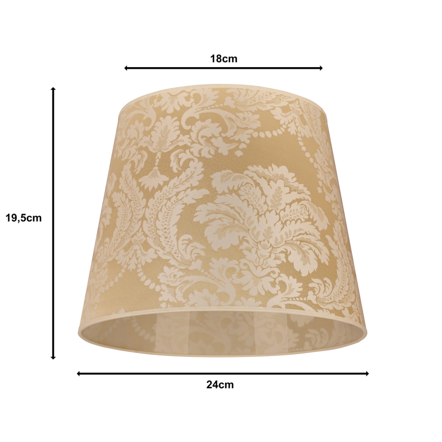 Duolla - Pantalla para lámpara de mesa CLASSIC M E27 diá. 24 cm dorado