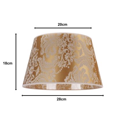 Duolla - Pantalla para lámpara de mesa CONE M E27 diá. 28 cm dorado