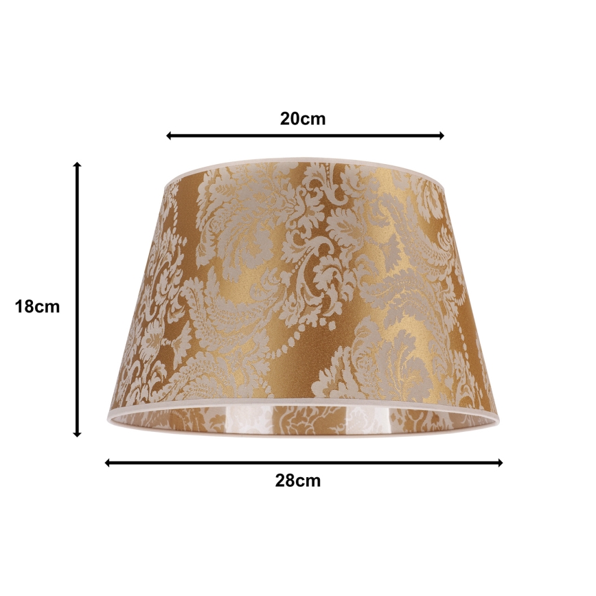 Duolla - Pantalla para lámpara de mesa CONE M E27 diá. 28 cm dorado