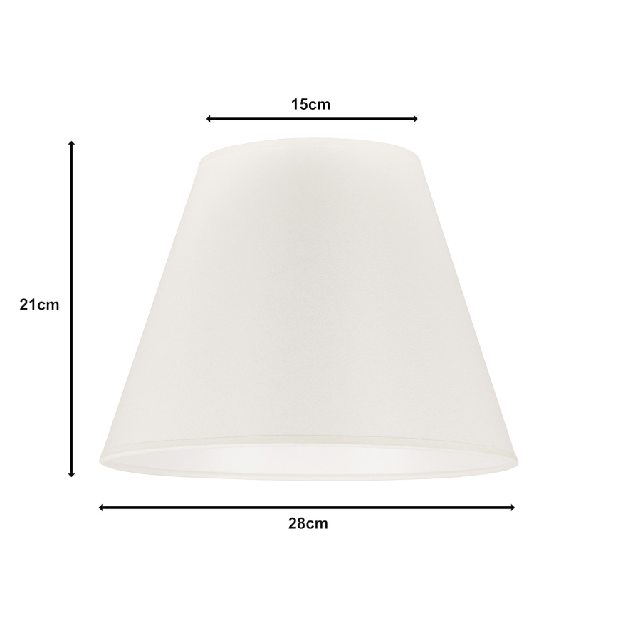 Duolla - Pantalla para lámpara de mesa SOFIA S E27 d. 28 cm beige