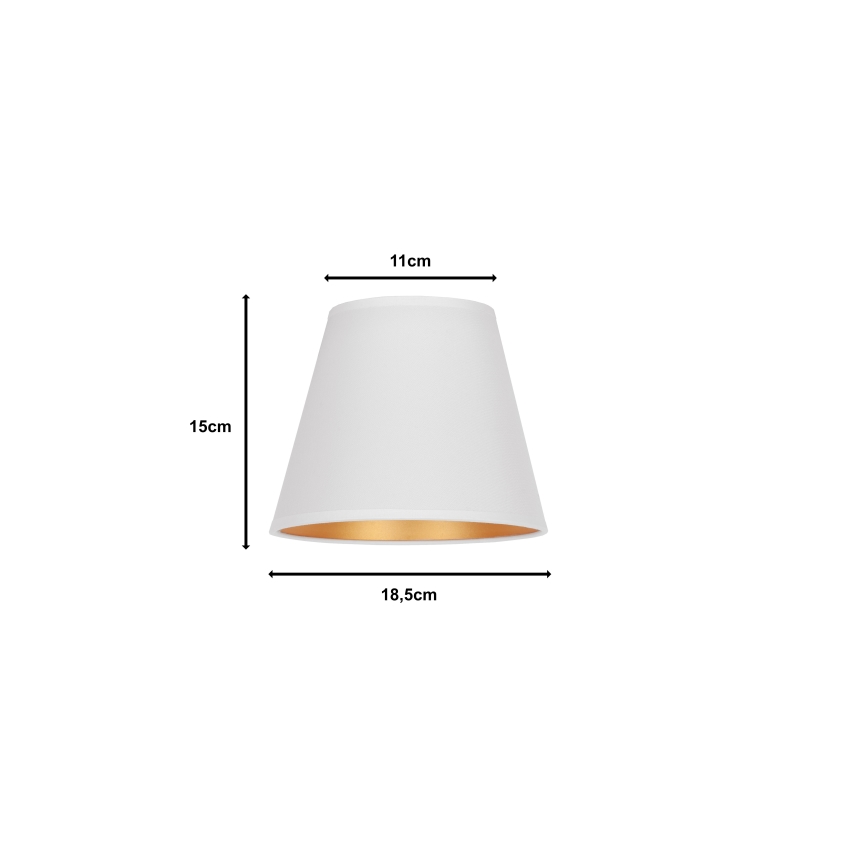Duolla - Pantalla para lámpara de mesa SOFIA XS E14 d. 18,5 cm blanca