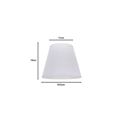 Duolla - Pantalla para lámpara de mesa SOFIA XS E14 d. 18,5 cm blanco