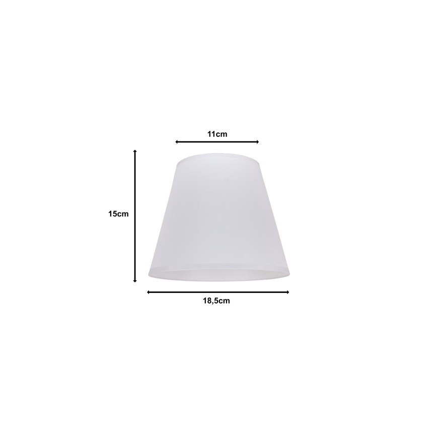 Duolla - Pantalla para lámpara de mesa SOFIA XS E14 d. 18,5 cm blanco
