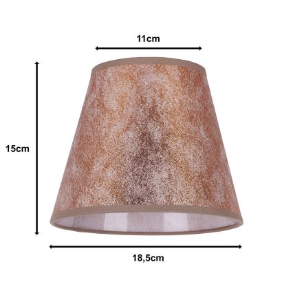 Duolla - Pantalla para lámpara de mesa SOFIA XS E14 d. 18,5 cm cobre