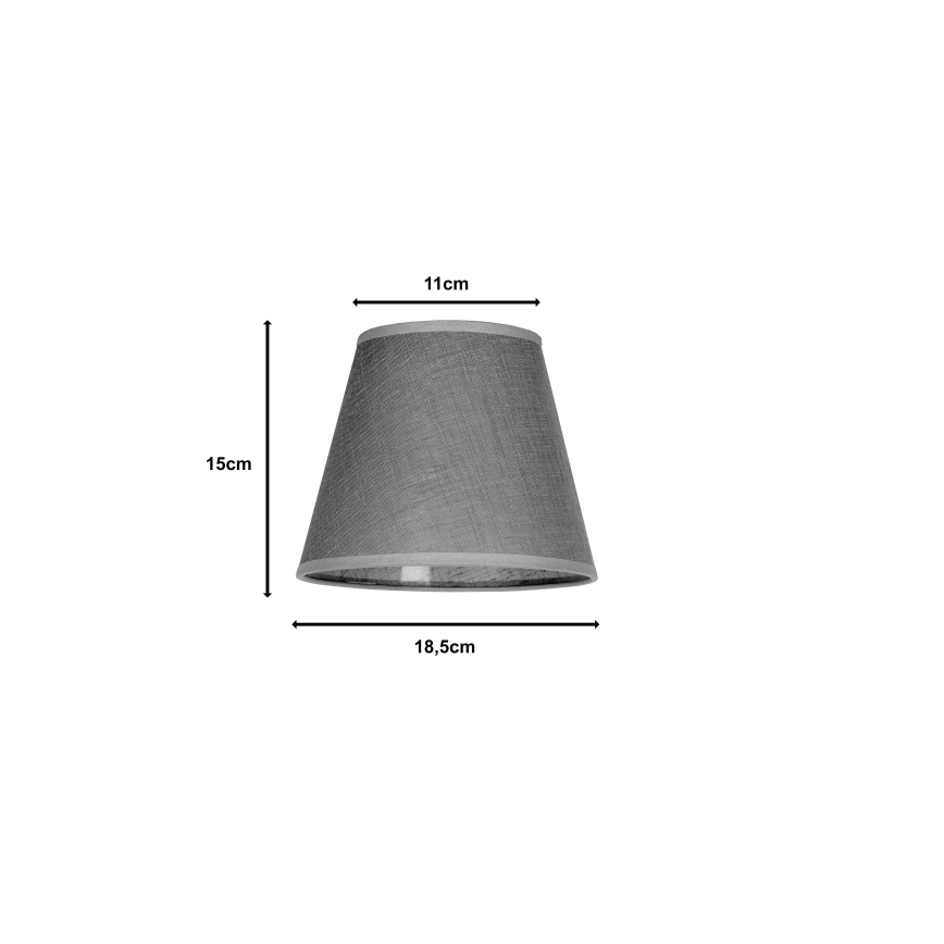 Duolla - Pantalla para lámpara de mesa SOFIA XS E14 d. 18,5 cm gris