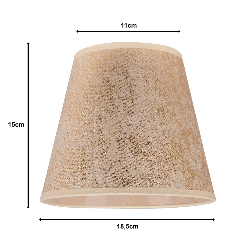 Duolla - Pantalla para lámpara de mesa SOFIA XS E14 d. 18,5 cm oro