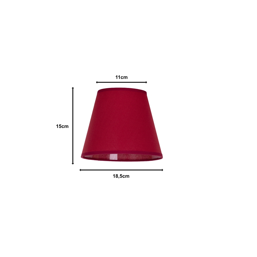 Duolla - Pantalla para lámpara de mesa SOFIA XS E14 d. 18,5 cm rojo