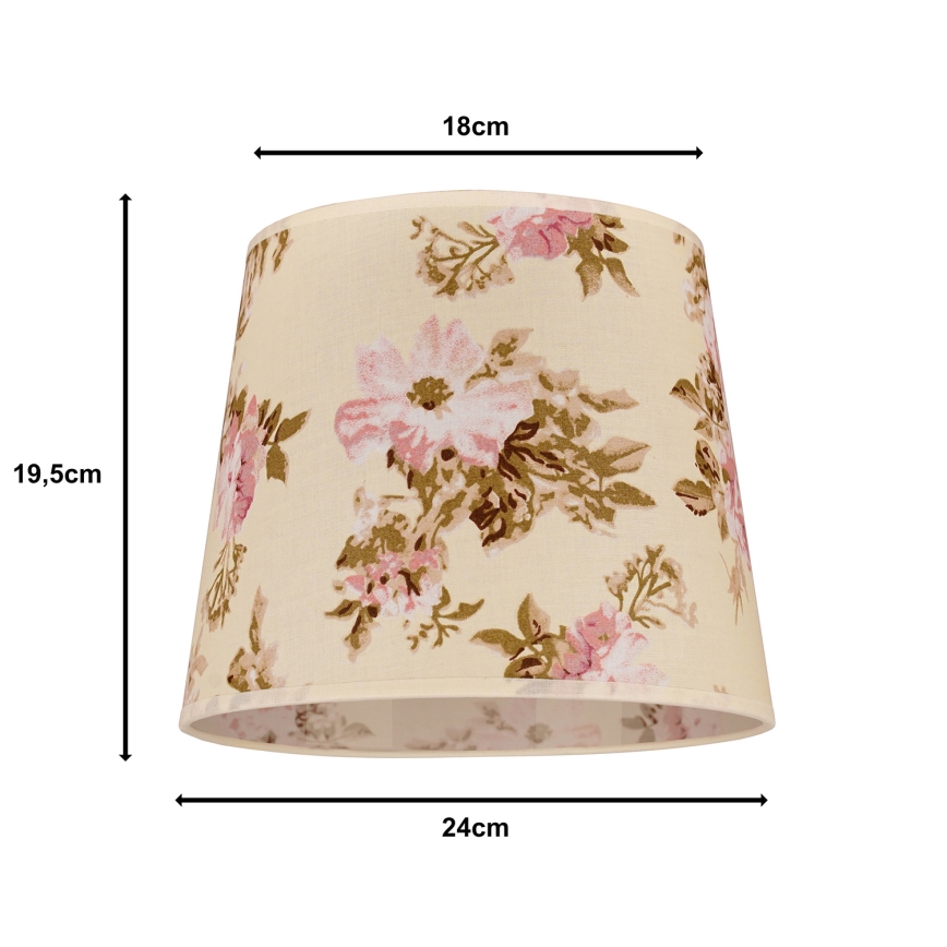 Duolla - Pantalla para lámpara de mesa SOFIA XS E14 d. 18,5 cm rosa