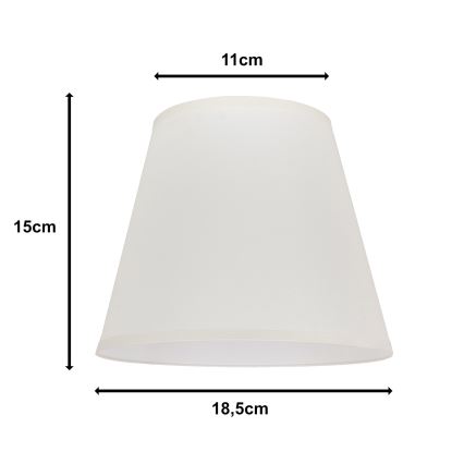Duolla - Pantalla para lámpara de mesa SOFIA XS E14 diá. 18,5 cm color crema