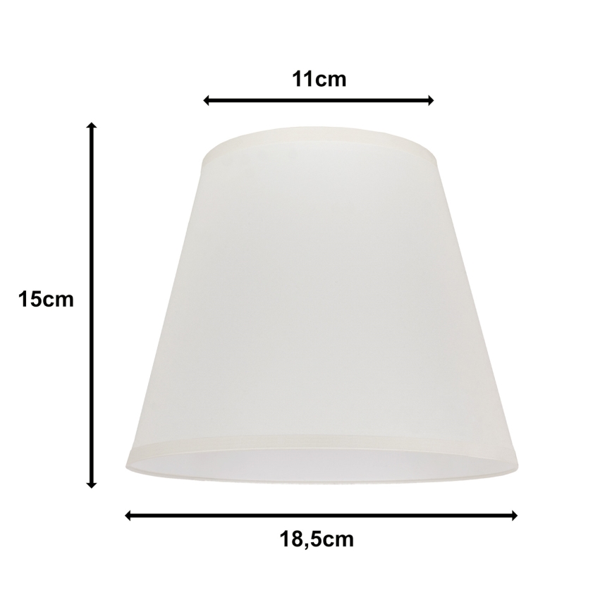 Duolla - Pantalla para lámpara de mesa SOFIA XS E14 diá. 18,5 cm color crema