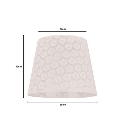 Duolla - Pantalla para lámpara de pie CLASSIC L E27 diá. 38 cm blanco