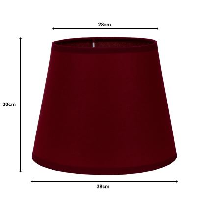 Duolla - Pantalla para lámpara de pie CLASSIC L E27 diá. 38 cm burdeos
