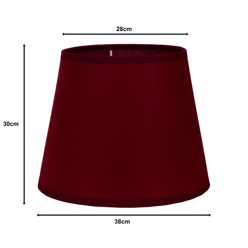 Duolla - Pantalla para lámpara de pie CLASSIC L E27 diá. 38 cm burdeos