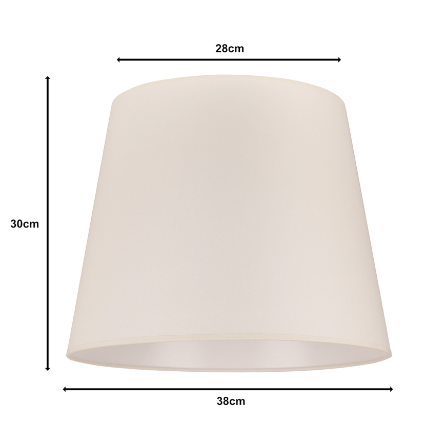 Duolla - Pantalla para lámpara de pie CLASSIC L E27 diá. 38 cm color crema