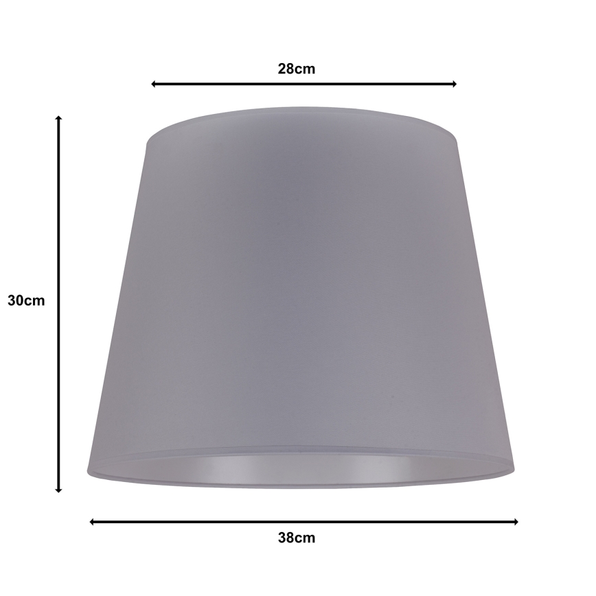 Duolla - Pantalla para lámpara de pie CLASSIC L E27 diá. 38 cm gris