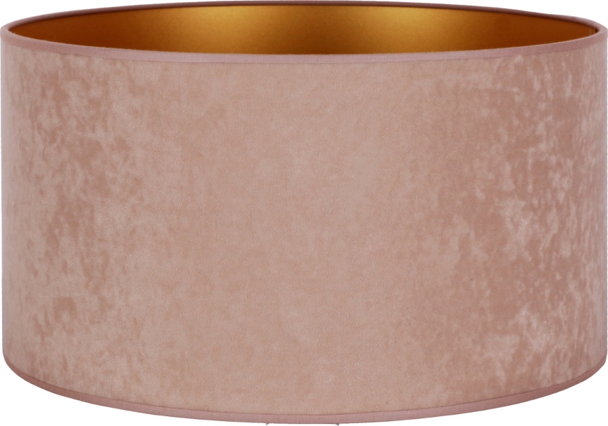 Duolla - Pantalla para lámpara de pie VELVET E27 diá. 35 cm beige/dorado