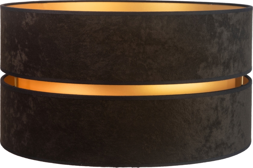 Duolla - Pantalla universal DUO E27 diá. 40 cm negro/dorado