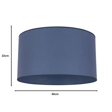 Duolla - Pantalla universal ROLLER E27 d. 40 cm azul