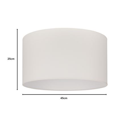 Duolla - Pantalla universal ROLLER E27 diá. 45 cm color crema