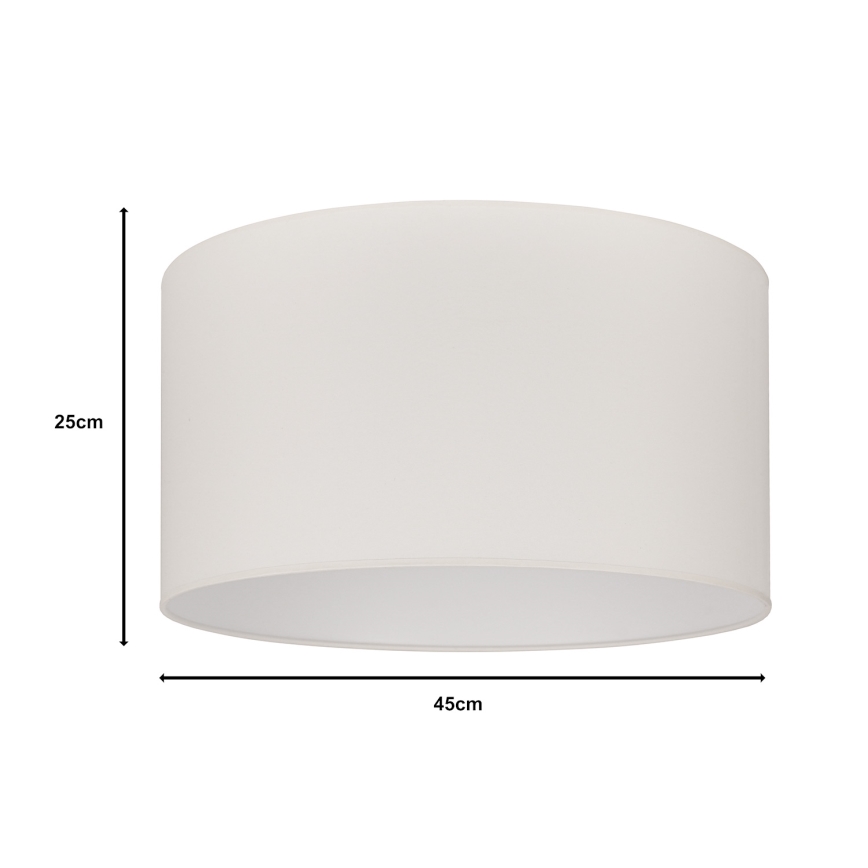 Duolla - Pantalla universal ROLLER E27 diá. 45 cm color crema
