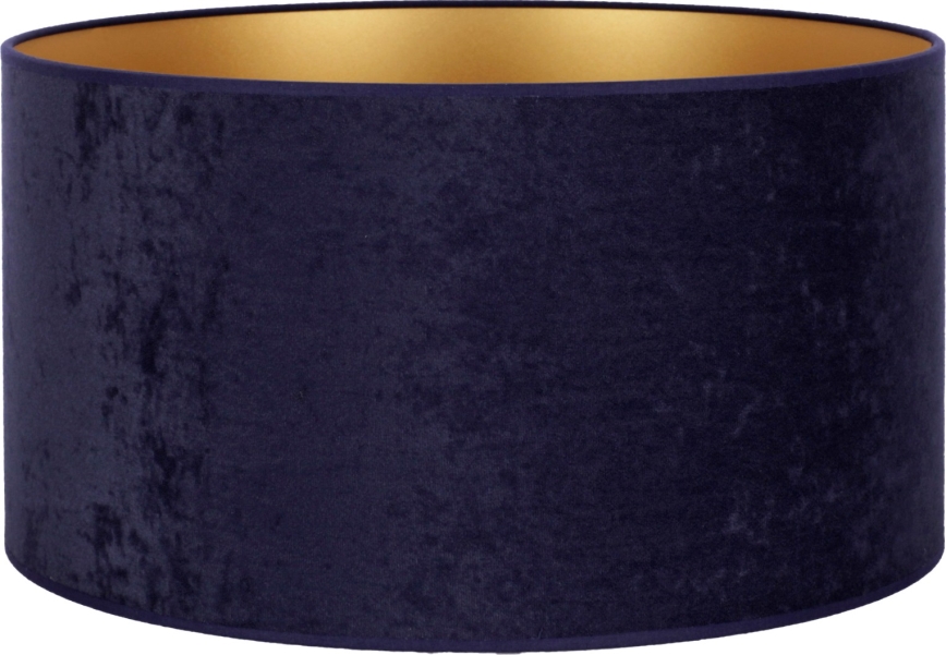 Duolla - Pantalla universal VELVET E27 diá. 35 cm azul/dorado