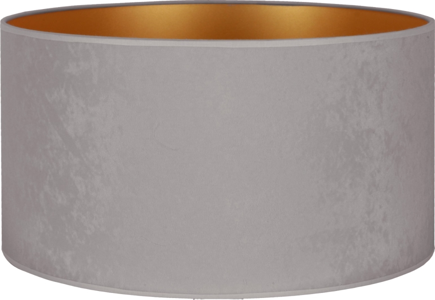 Duolla - Pantalla universal VELVET E27 diá. 35 cm gris/dorado