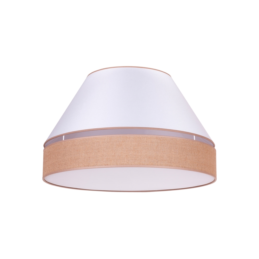 Duolla - Plafón AVIGNON 3xE27/15W/230V diá. 60 cm blanco/marrón