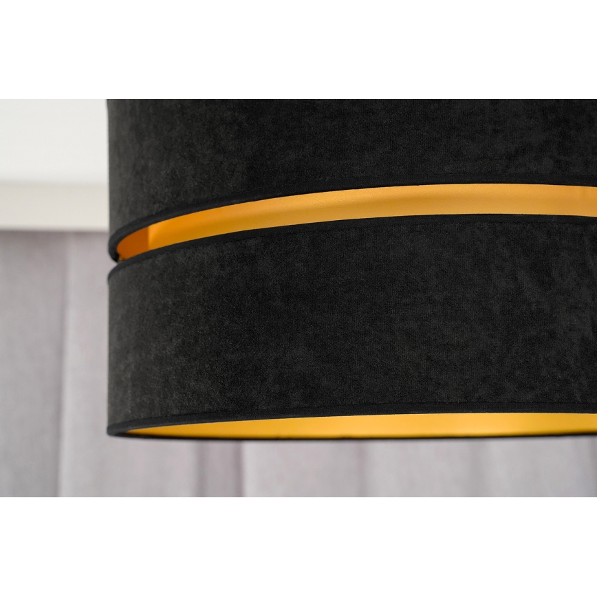 Duolla - Plafón DUO 1xE27/40W/230V diá. 40 cm negro/dorado