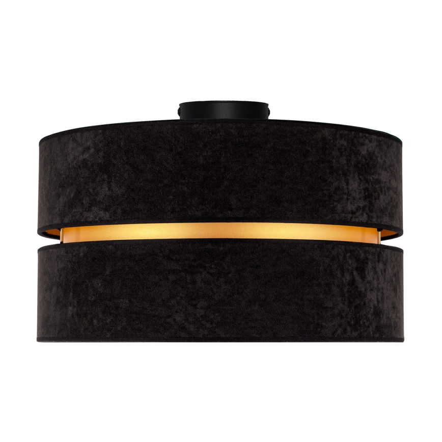Duolla - Plafón DUO 1xE27/40W/230V diá. 40 cm negro/dorado