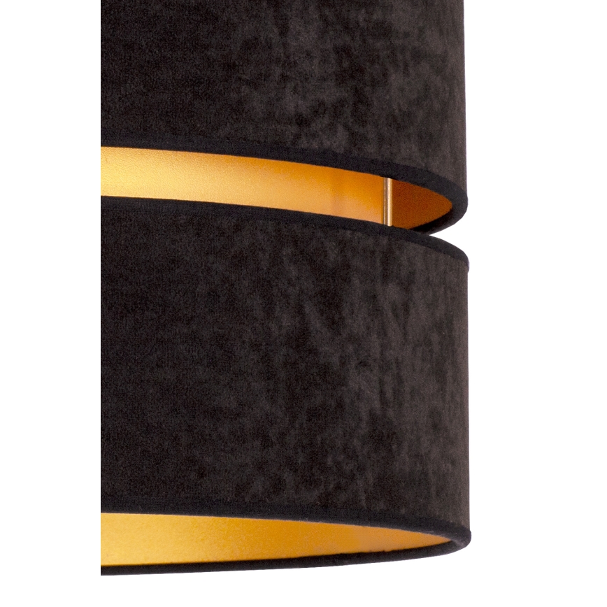 Duolla - Plafón DUO 1xE27/40W/230V diá. 40 cm negro/dorado
