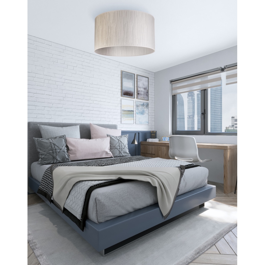 Duolla - Plafón ESSEX 1xE27/40W/230V diá. 45 cm plata