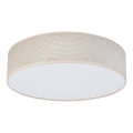 Duolla - Plafón LED CORTINA LED/26W/230V diá. 30 cm 4000K beige