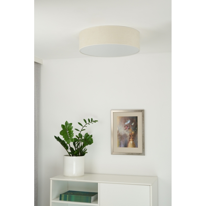Duolla - Plafón LED CORTINA LED/26W/230V diá. 30 cm 4000K color crema