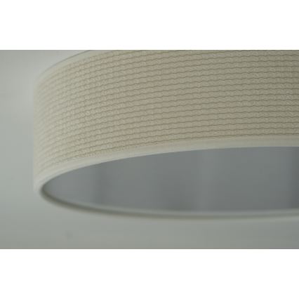 Duolla - Plafón LED CORTINA LED/26W/230V diá. 30 cm 4000K color crema