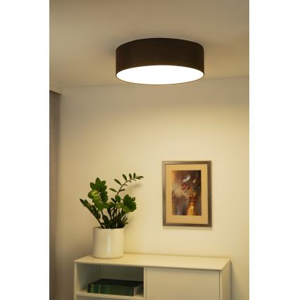 Duolla - Plafón LED CORTINA LED/26W/230V diá. 30 cm 4000K marrón