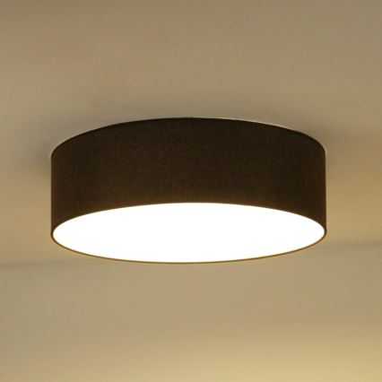Duolla - Plafón LED CORTINA LED/26W/230V diá. 30 cm 4000K marrón