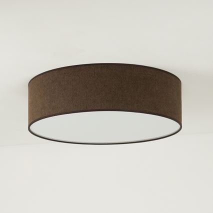Duolla - Plafón LED CORTINA LED/26W/230V diá. 30 cm 4000K marrón