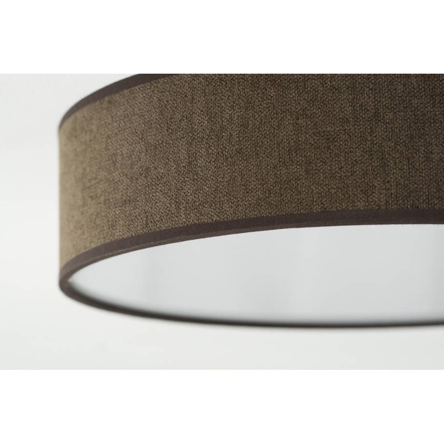 Duolla - Plafón LED CORTINA LED/26W/230V diá. 30 cm 4000K marrón