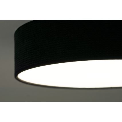 Duolla - Plafón LED CORTINA LED/26W/230V diá. 30 cm 4000K negro