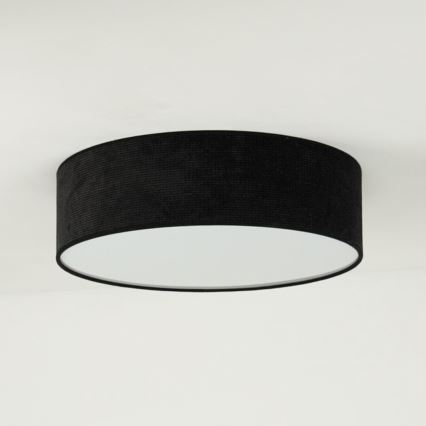 Duolla - Plafón LED CORTINA LED/26W/230V diá. 30 cm 4000K negro