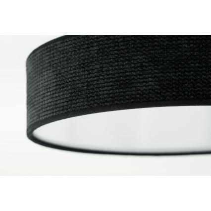 Duolla - Plafón LED CORTINA LED/26W/230V diá. 30 cm 4000K negro