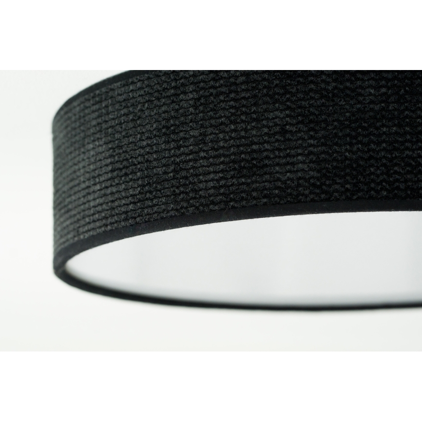 Duolla - Plafón LED CORTINA LED/26W/230V diá. 30 cm 4000K negro