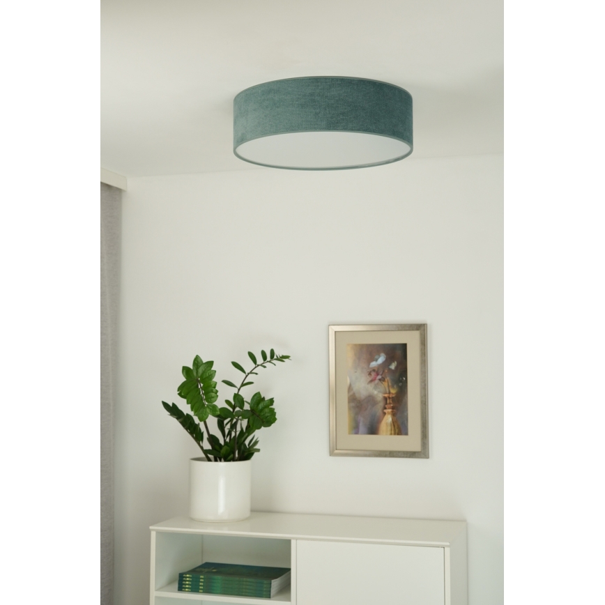 Duolla - Plafón LED CORTINA LED/26W/230V diá. 30 cm 4000K turquesa