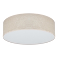 Duolla - Plafón LED CORTINA LED/26W/230V diá. 45 cm 4000K beige