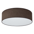 Duolla - Plafón LED CORTINA LED/26W/230V diá. 45 cm 4000K marrón