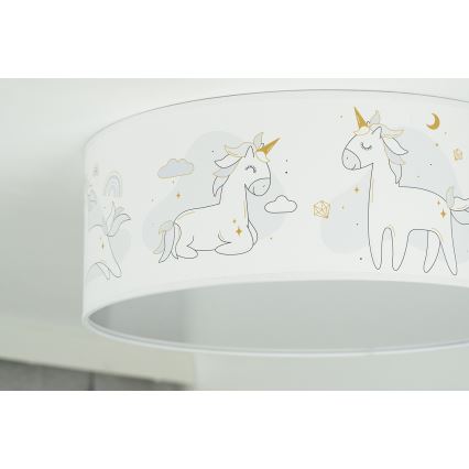Duolla - Plafón LED infantil CORTINA LED/26W/230V diá. 40 cm 4000K